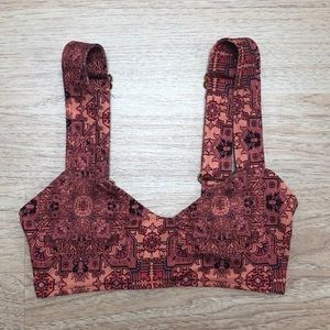 For Love & Lemons Geneva Bra in Sienna